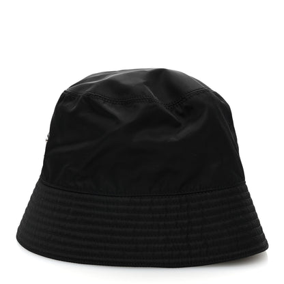 Prada Re-Nylon Metal Triangle Logo Mens Bucket Hat L Black 5 of 8