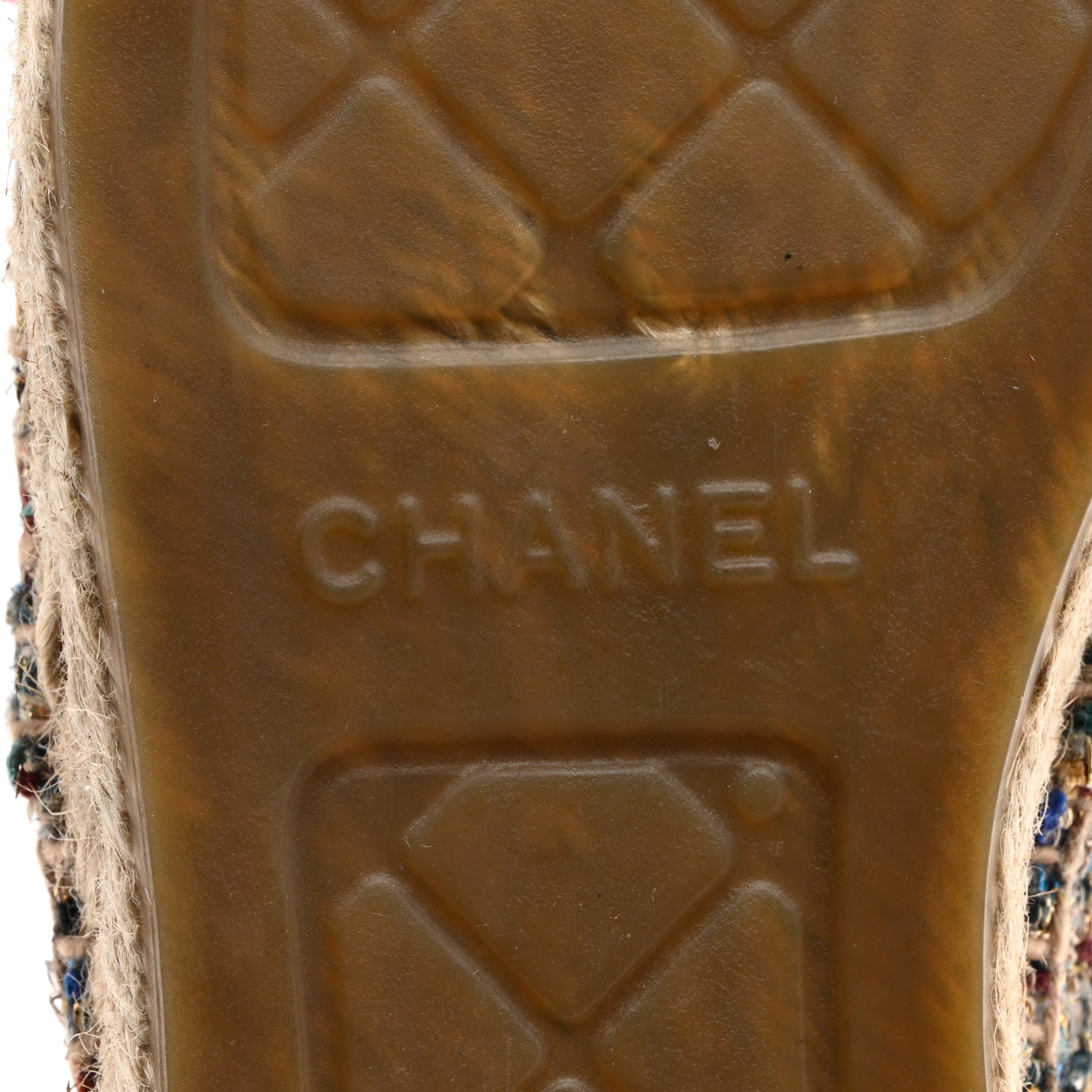 Chanel Tweed Grosgrain CC Espadrilles 40 Multicolor Black 7 of 10