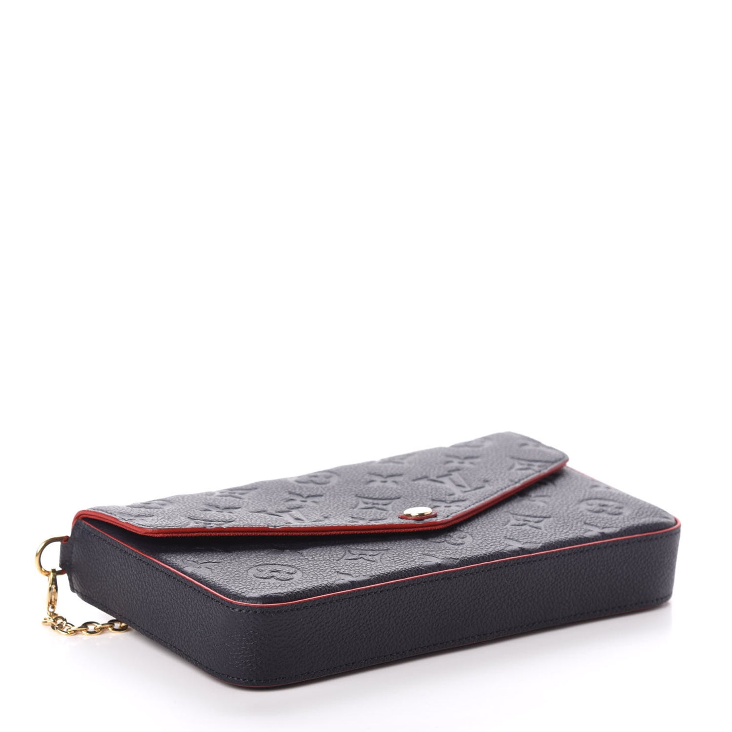Empreinte Pochette Felicie Chain Wallet Marine Rouge