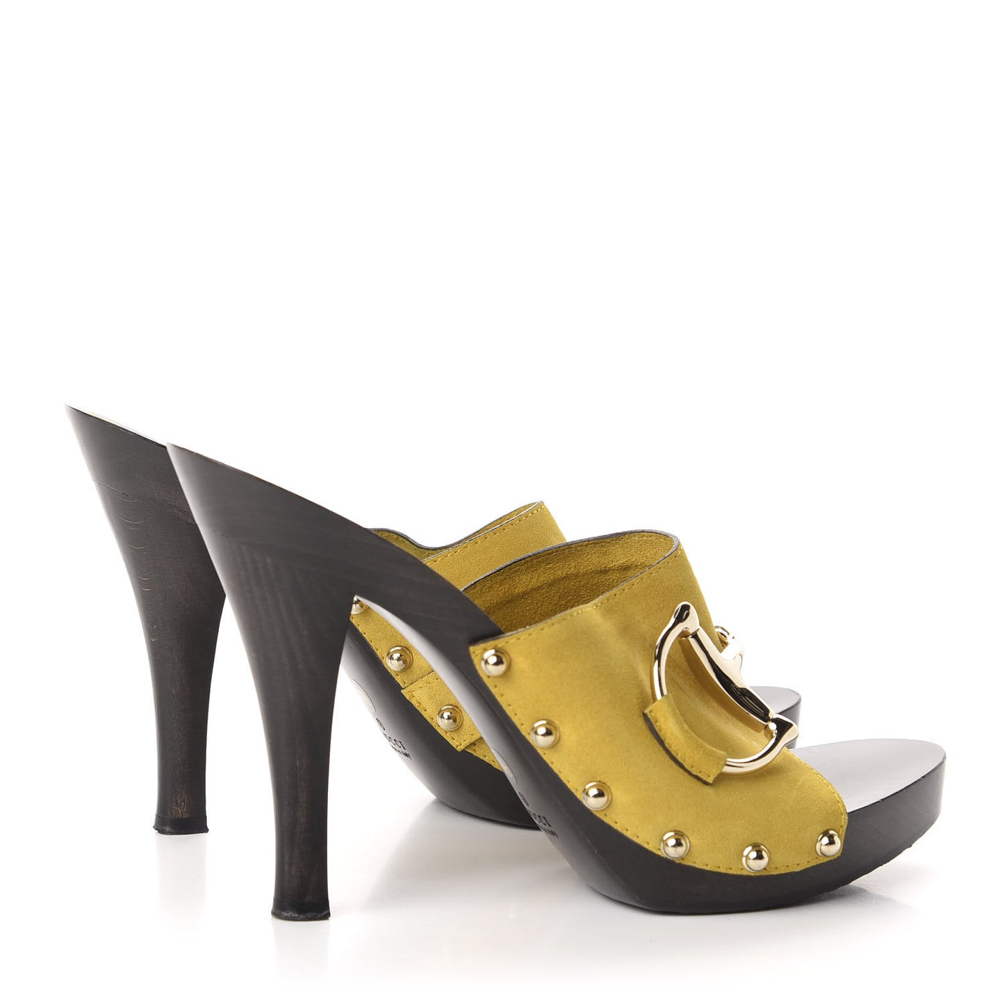 Suede Icon Bit Clog Slide Sandals 8.5 Citrus