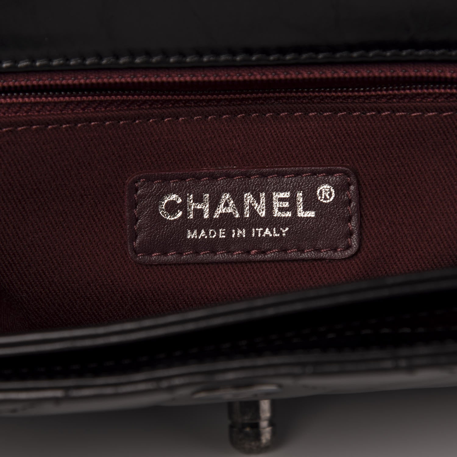 Chanel Glazed Calfskin Quilted Medium Perfect Edge Flap Black 6 of 10