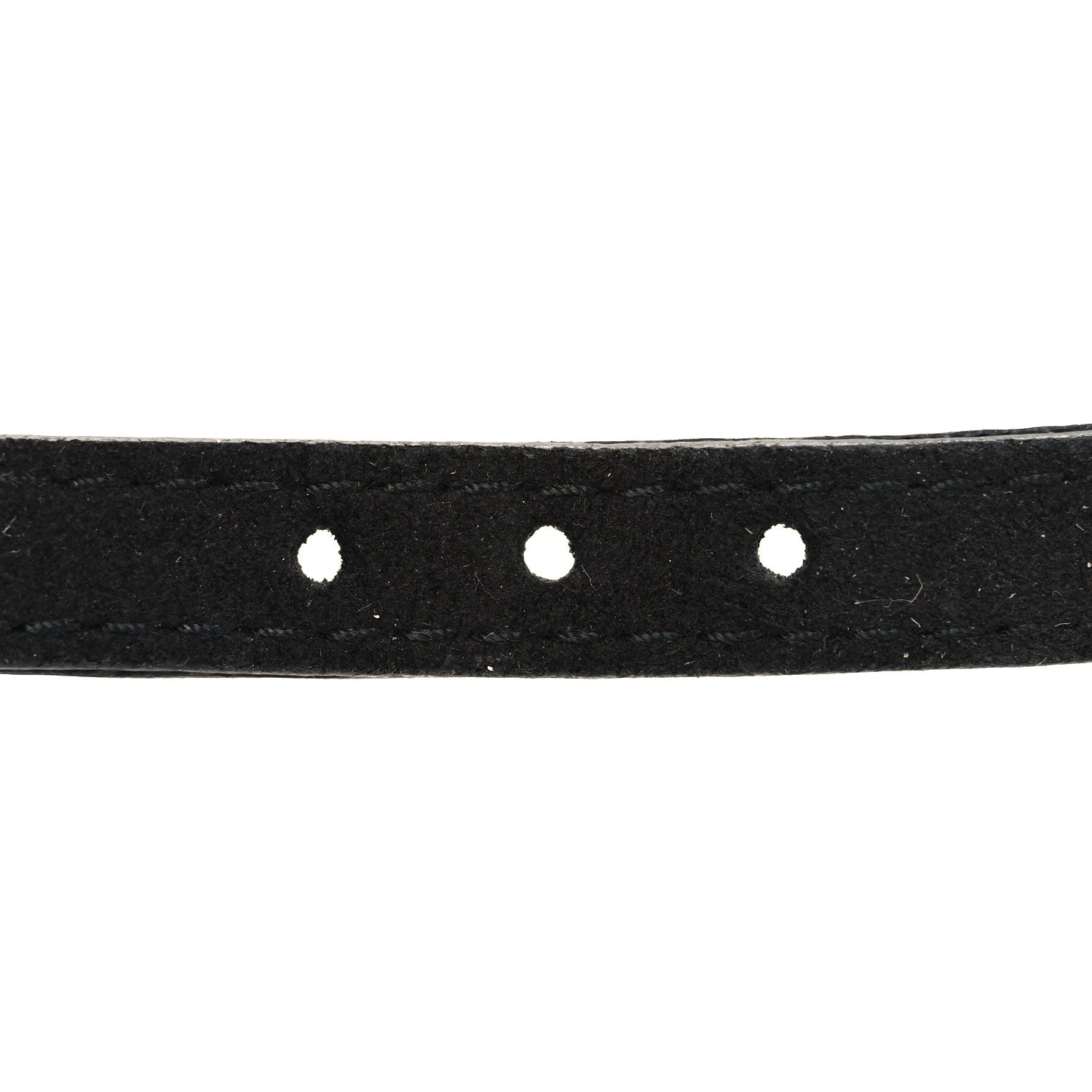 Louis Vuitton Suede Metal Chain Bracelet Black 4 of 5