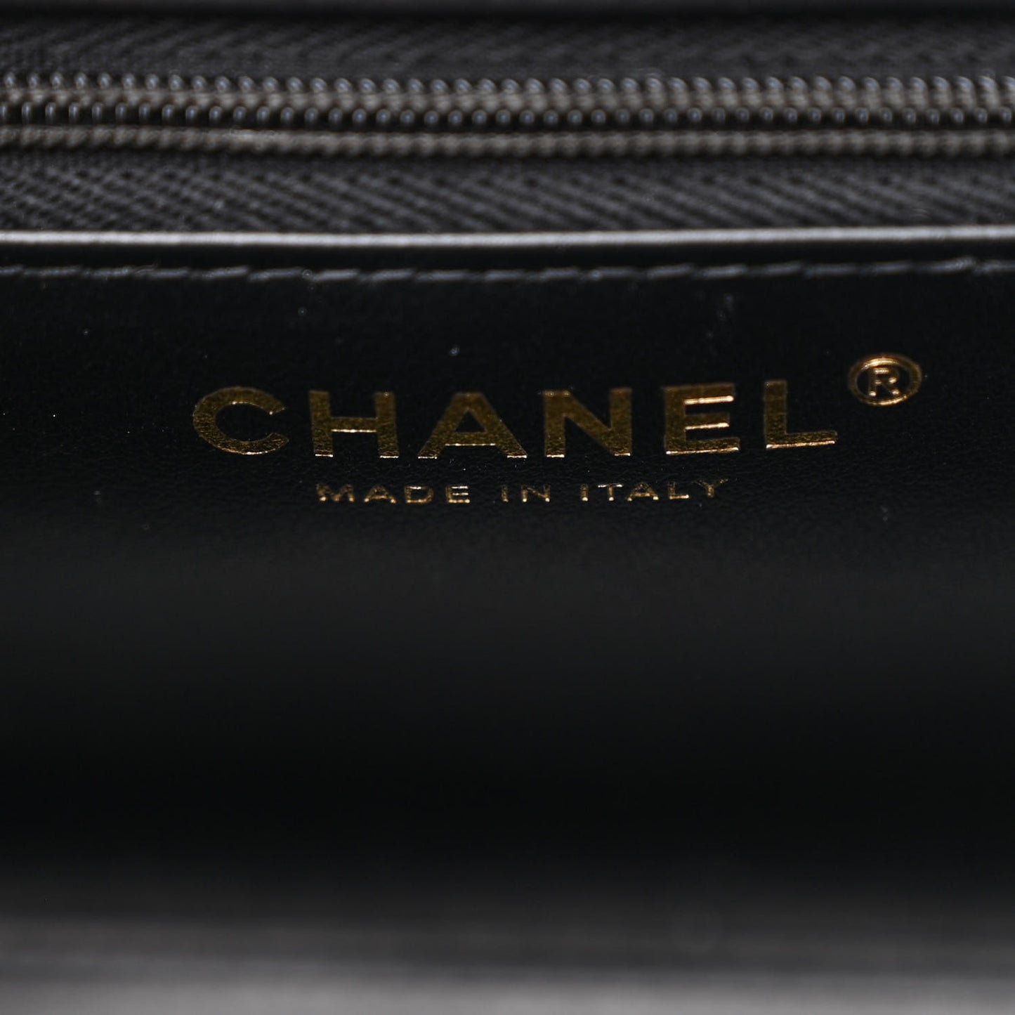 Shiny Aged Calfskin Quilted Nano Kelly Shopper Black