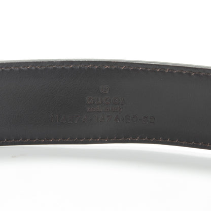 Gucci Monogram Interlocking G Belt 80 32 Dark Brown 4 of 7