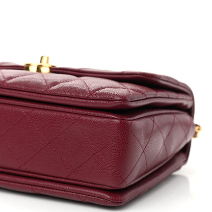 Chanel Caviar Quilted Coco First Flap Burgundy 9 of 9