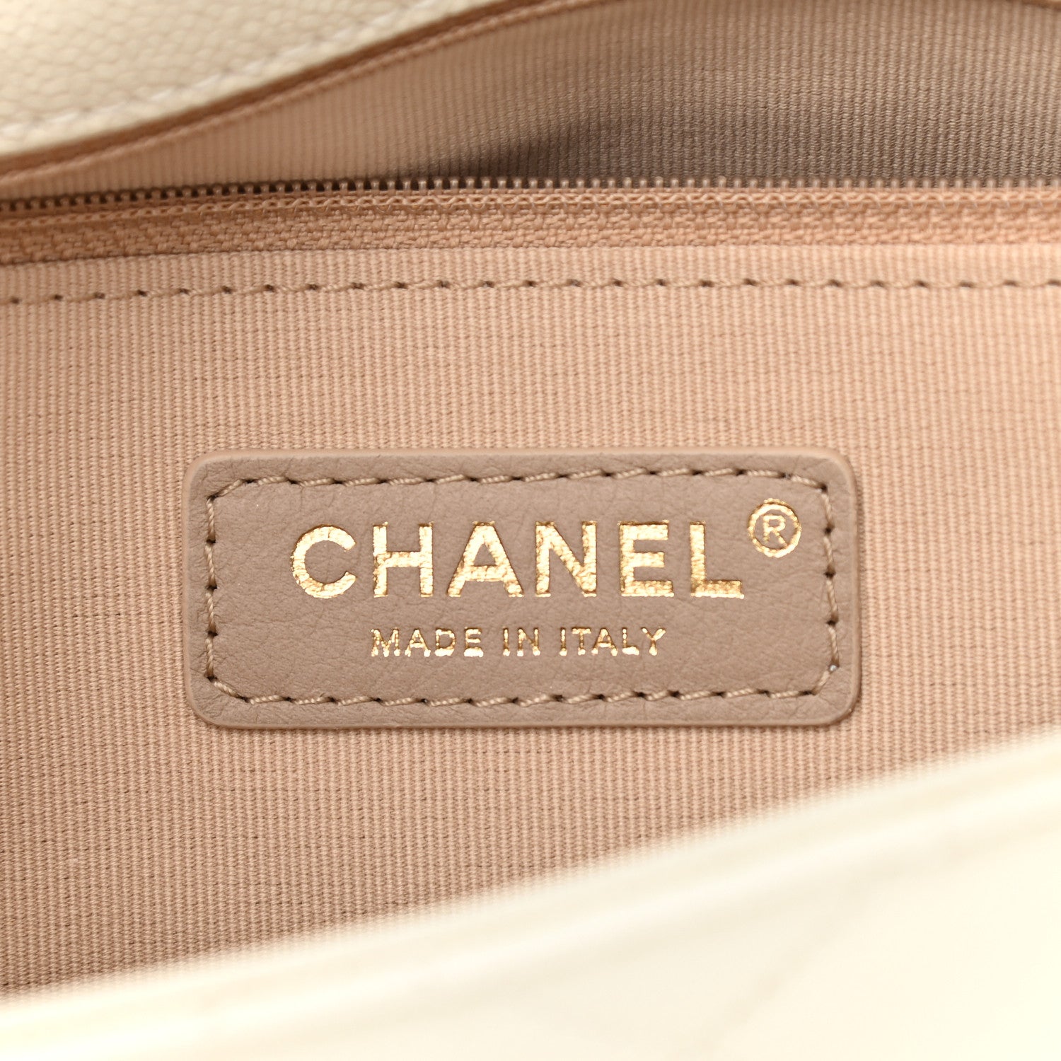Chanel Shiny Caviar Quilted Small Chain Melody Flap White 6 of 9