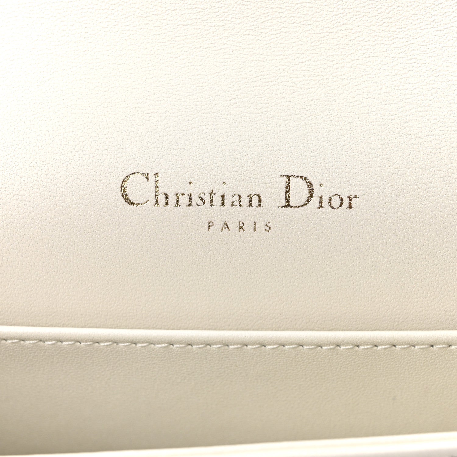 Christian Dior Lambskin Cannage Lady Dior Pouch Latte 7 of 11