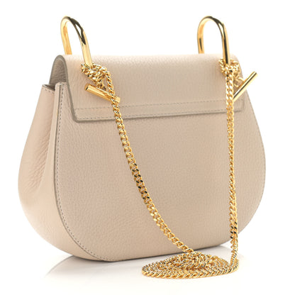 Chloe Grained Lambskin Mini Drew Shoulder Bag Biscotti Beige 3 of 13