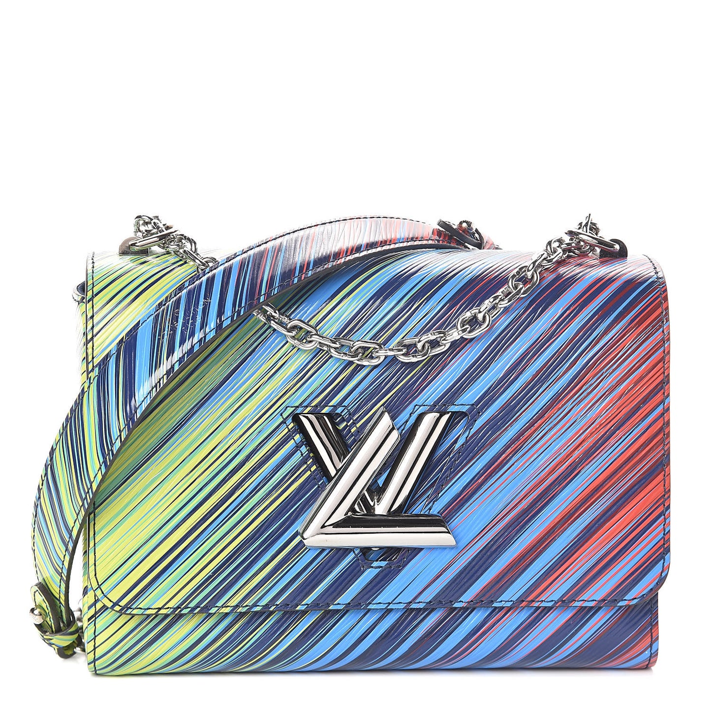 Epi Tropical Twist Shoulder Bag MM Vert Rouge