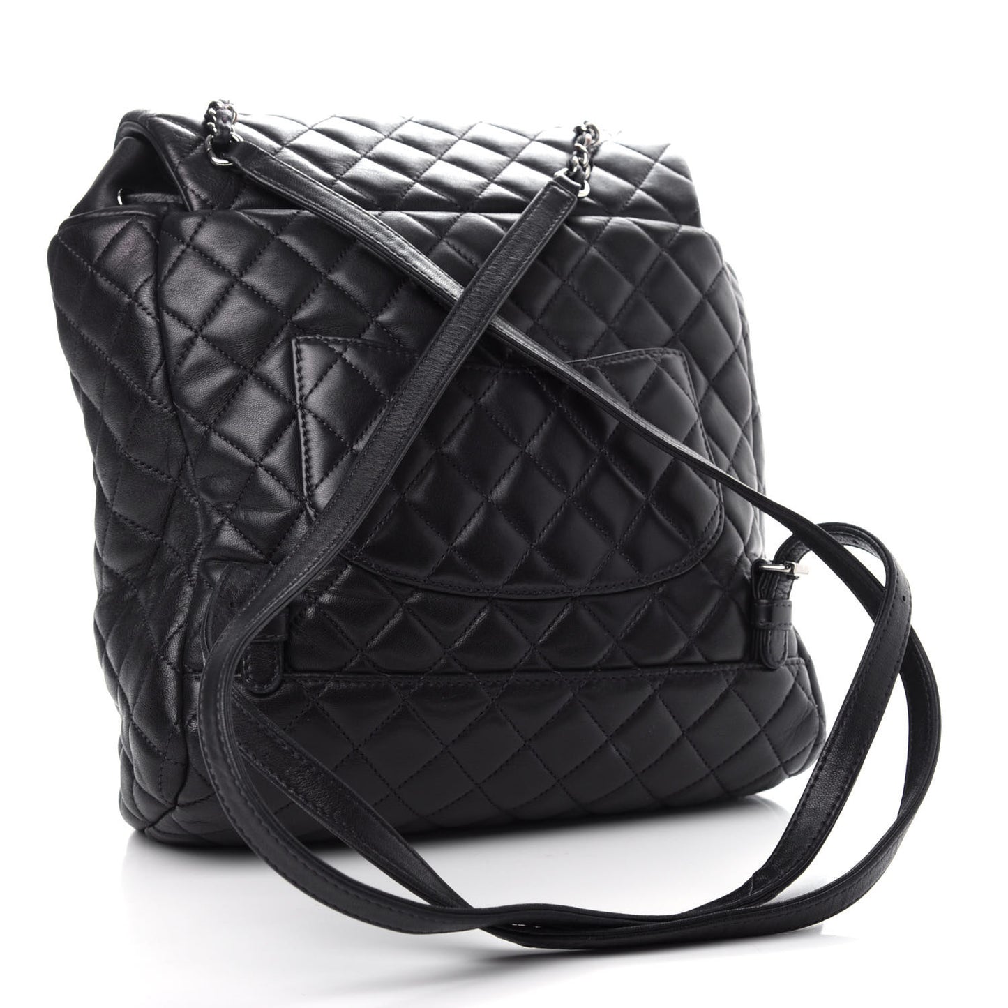 Calfskin Quilted Large Urban Spirit Backpack Navy
