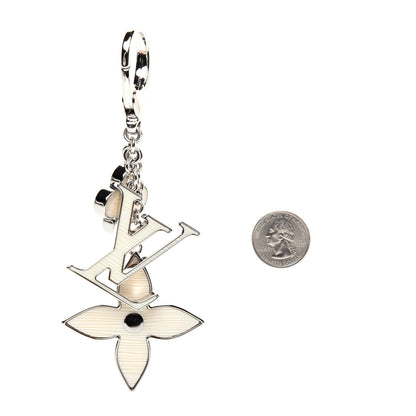 Louis Vuitton Fleur d Epi Bag Charm Ivory 2 of 6