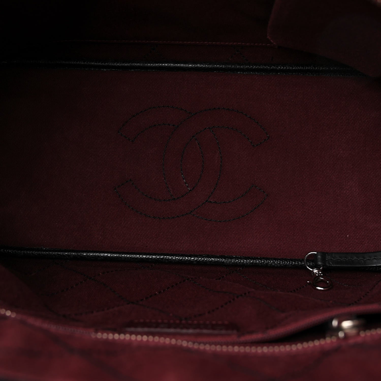 Chanel Grained Calfskin Shopping Fever Tote Black 6 of 15