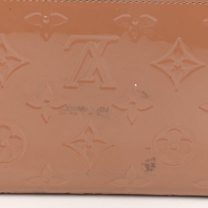 Louis Vuitton Vernis Zippy Wallet Rose Velours 8 of 11