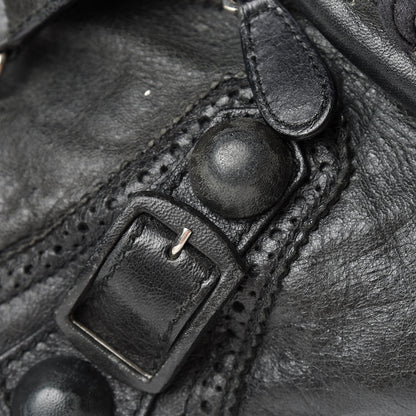 Balenciaga Agneau Giant Brogues Hardware City Black 26 of 27