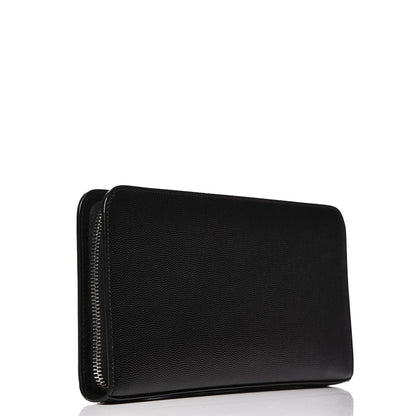 Saint Laurent Grain De Poudre Studded Zip Around Wallet Black 3 of 8