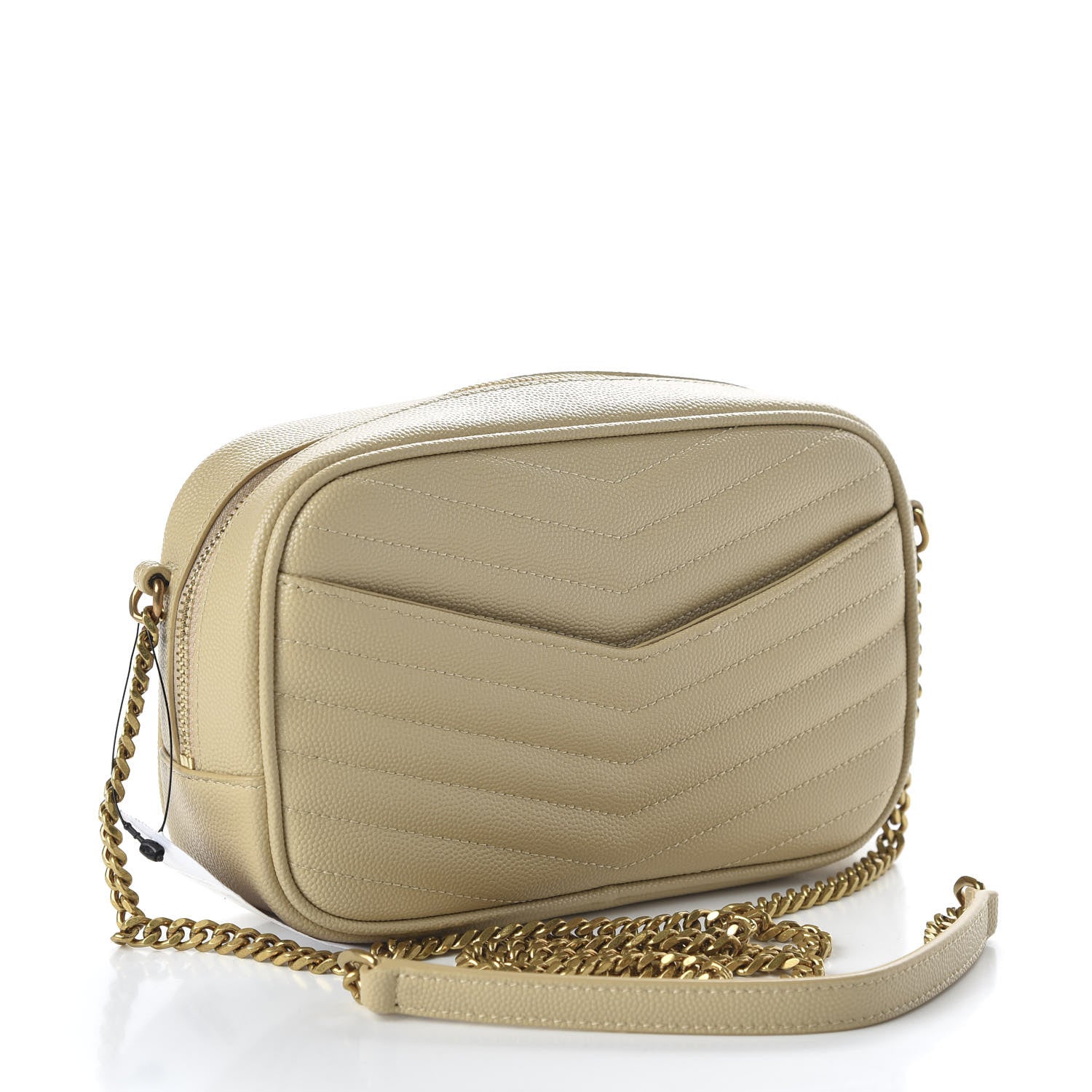 Saint Laurent Grain De Poudre Matelasse Monogram Mini Lou Camera Bag Sea Salt 3 of 10