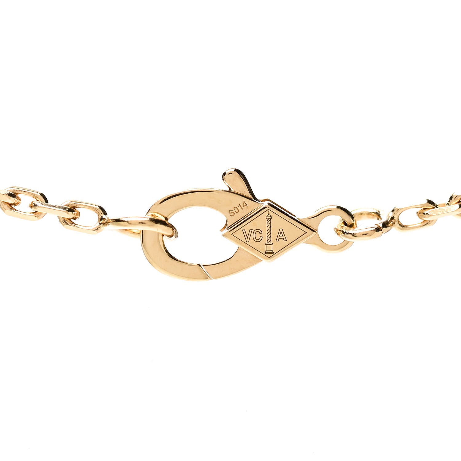 Van Cleef & Arpels 18K Yellow Gold Blue Agate Magic Alhambra Long Necklace 4 of 7