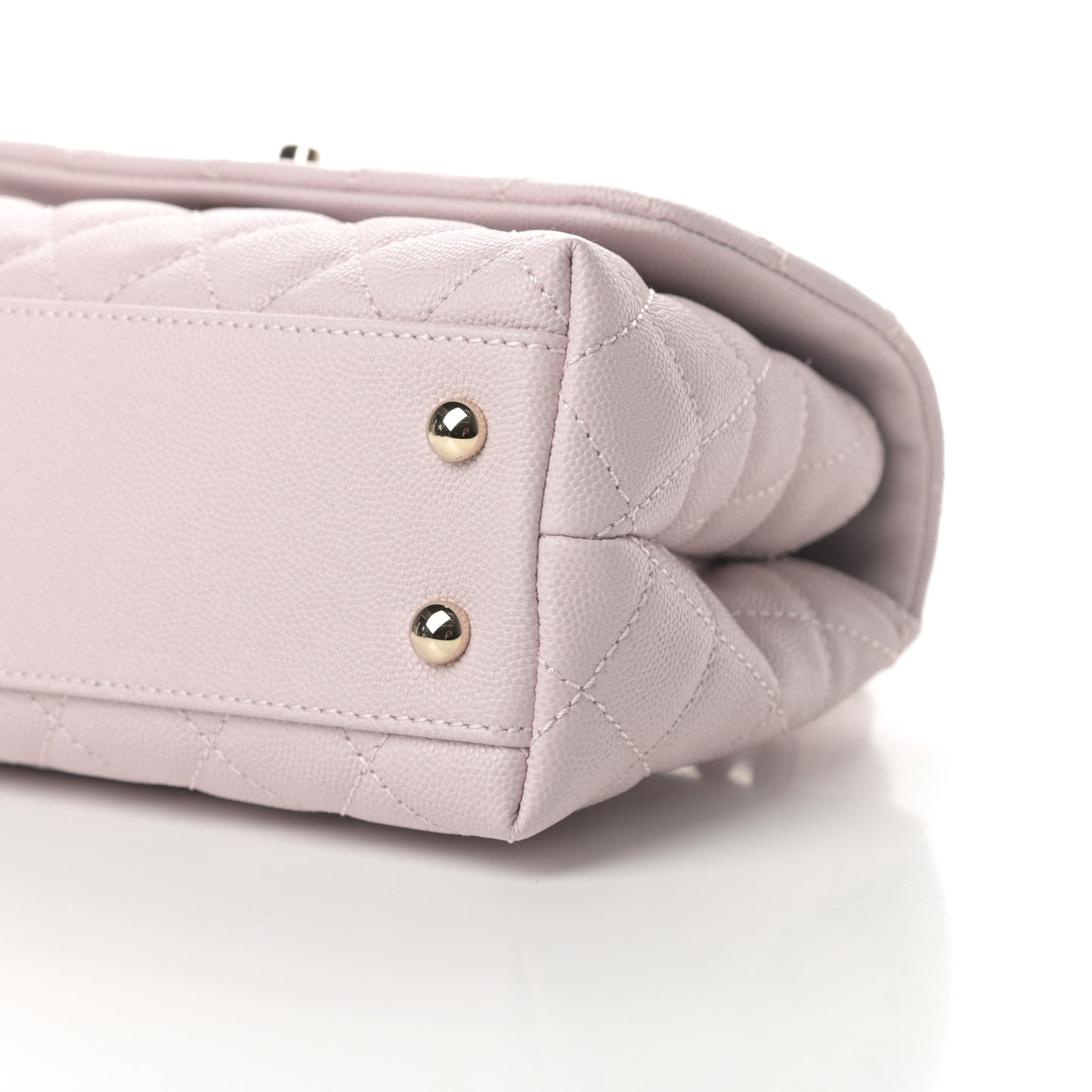 Caviar Quilted Mini Coco Handle Flap Lilas Lilac