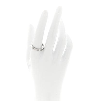 Cartier 18K White Gold 3.5mm LOVE Wedding Band Ring 62 10 2 of 5