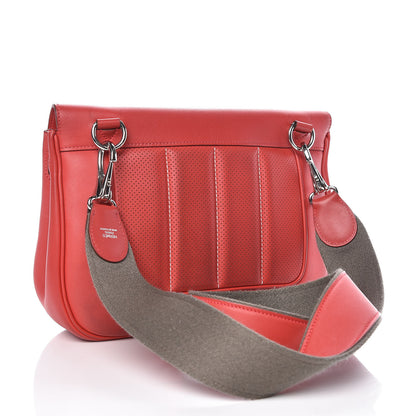 Hermes Veau Swift Sac Berline 28 Vermillion 3 of 10