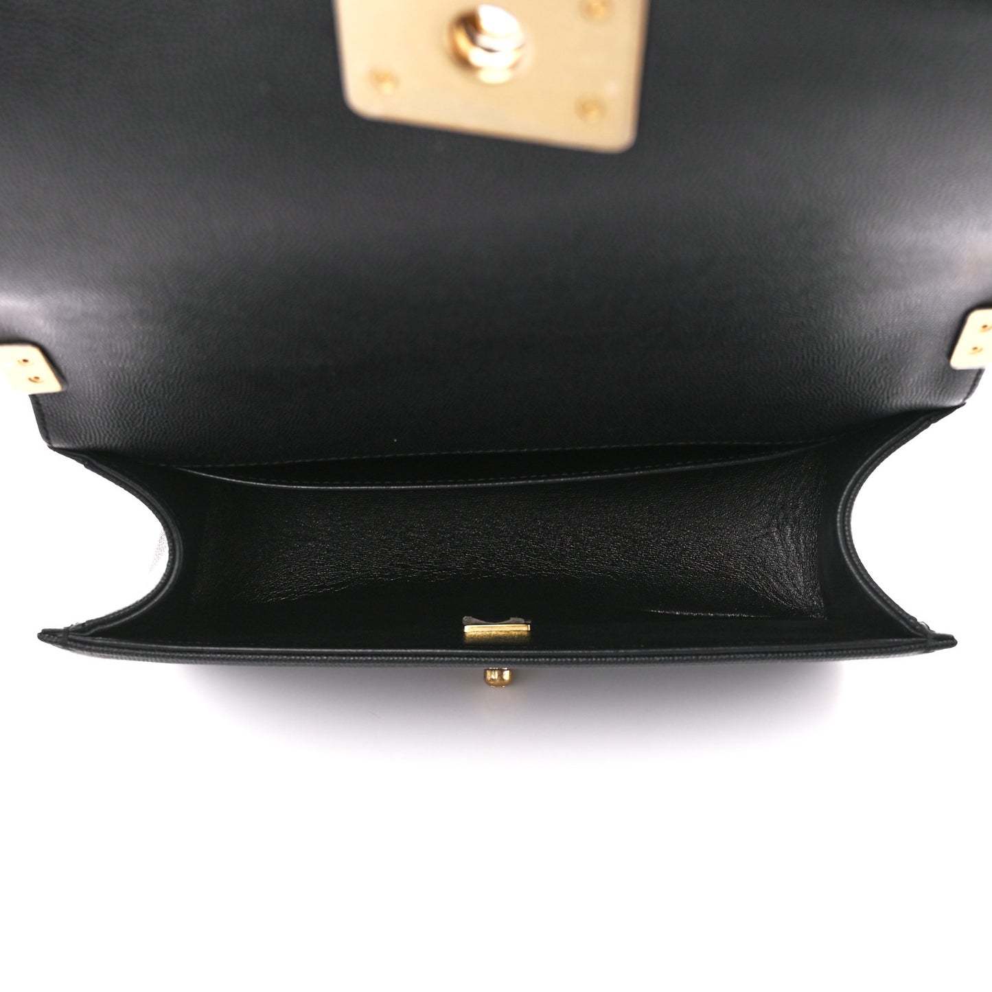 Caviar Quilted Medium Boy Flap Black