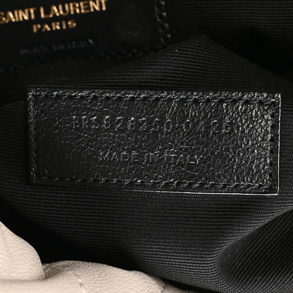 Saint Laurent Lambskin Matelasse Monogram Large Jamie Pochon Blanc Vintage 8 of 11