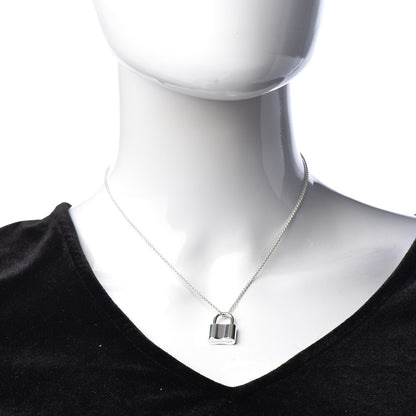 Tiffany Sterling Silver 1837 Lock Pendant Necklace 2 of 8