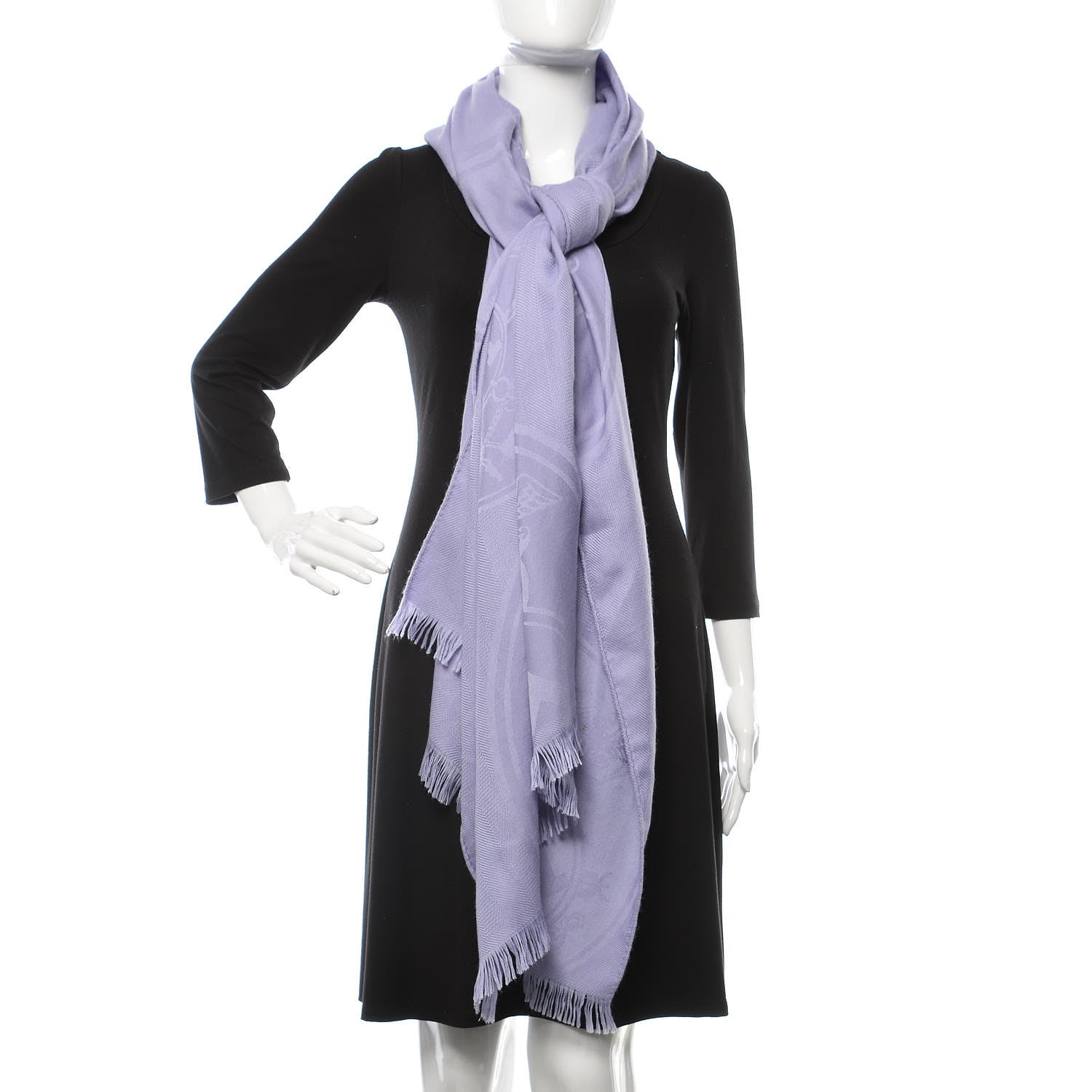 Hermes Cashmere Silk New Libris Stole 2 of 5