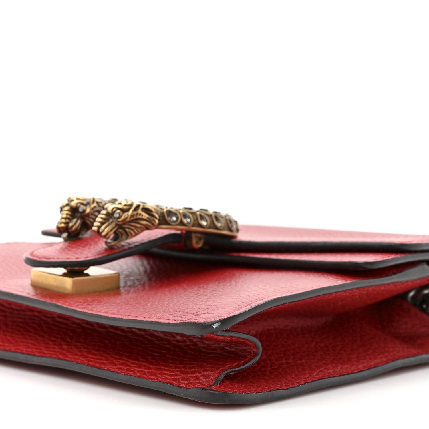 Gucci Calfskin Mini Dionysus Shoulder Bag Hibiscus Red 9 of 15