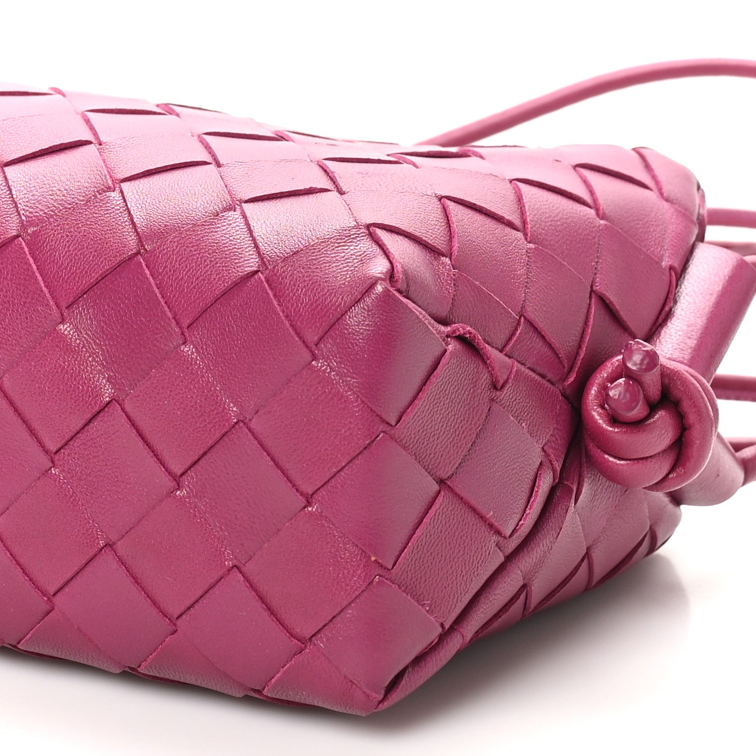 Bottega Veneta Nappa Intrecciato Mini Loop Camera Bag Cinnabar