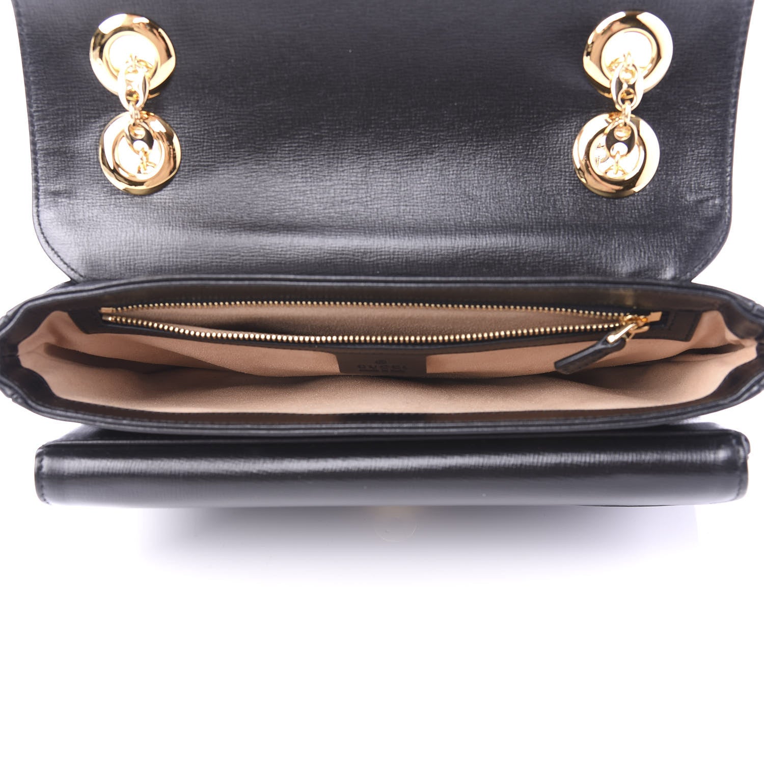 Gucci Azalea Calfskin Small Marina Chain Shoulder Bag Black 5 of 10