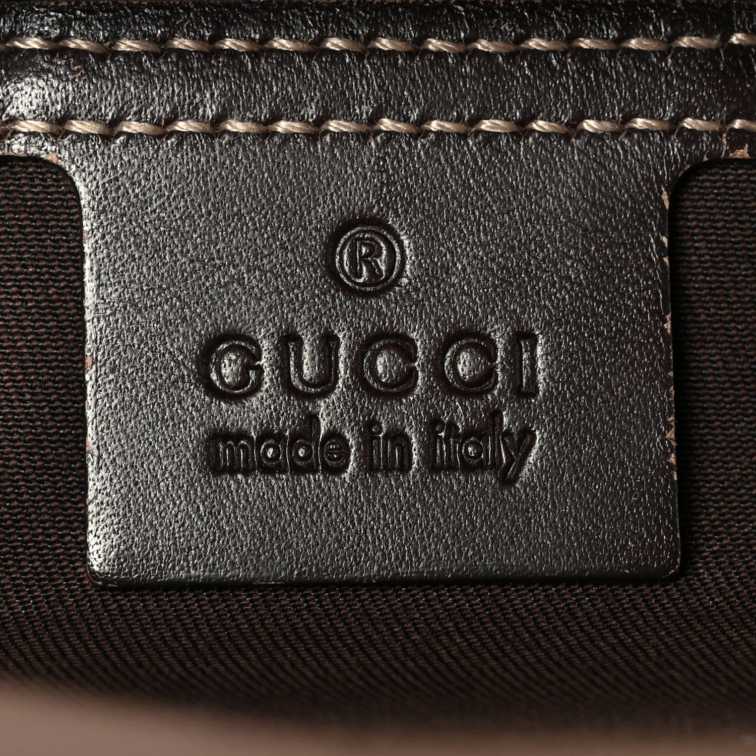 Gucci GG Supreme Monogram Belt Bag Dark Brown 6 of 9