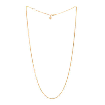 David Yurman 18K Yellow Gold 1.7mm Box Chain Necklace 18" 3 of 4