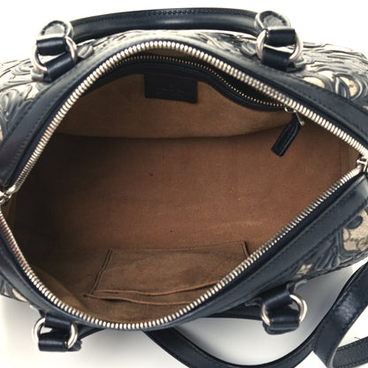 Gucci GG Supreme Monogram Arabesque Small Boston Black 5 of 11