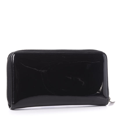 Chanel Patent Large Gusset CC Zip Wallet Black 3 of 9