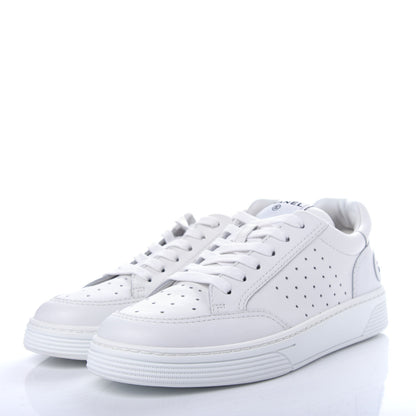 Chanel Calfskin Womens Logo Sneakers 40.5 White 3 of 11