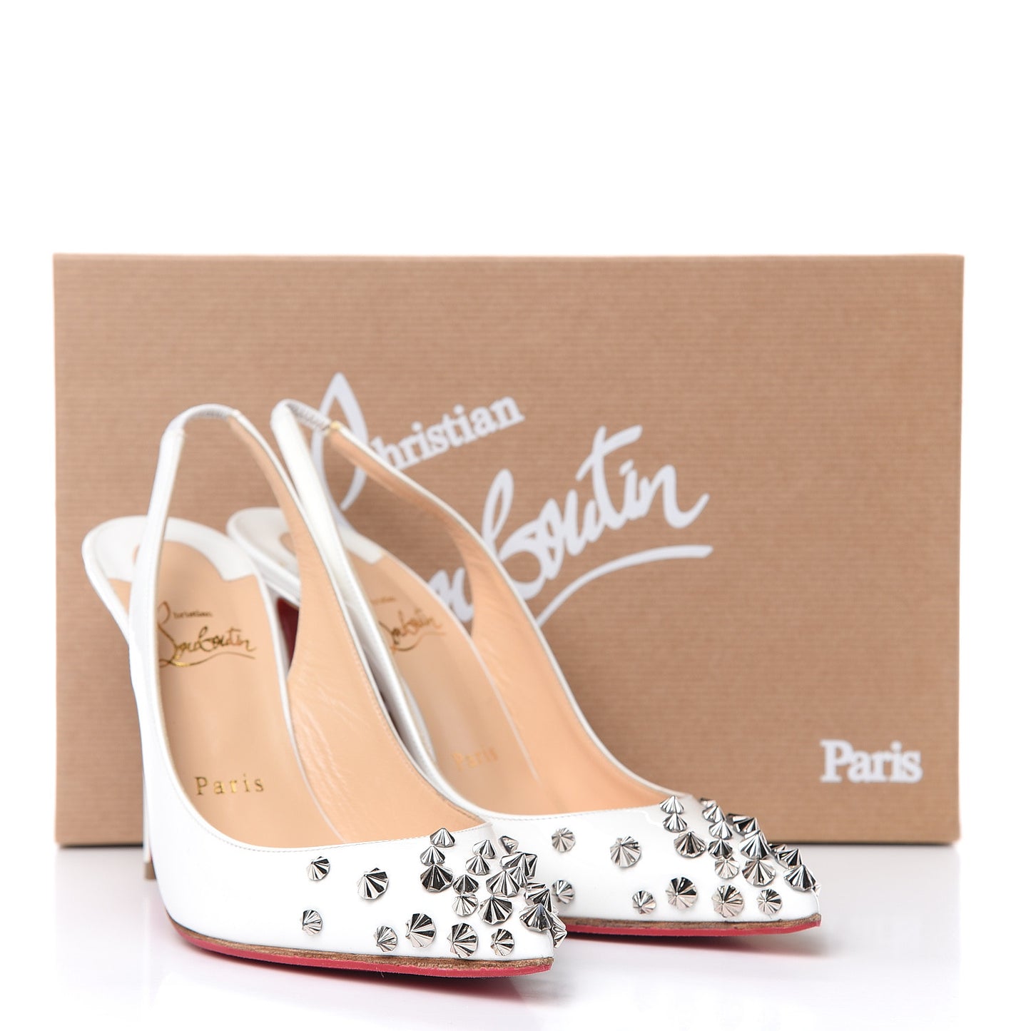 Patent Drama Sling 100 Pumps 36.5 Latte Silver