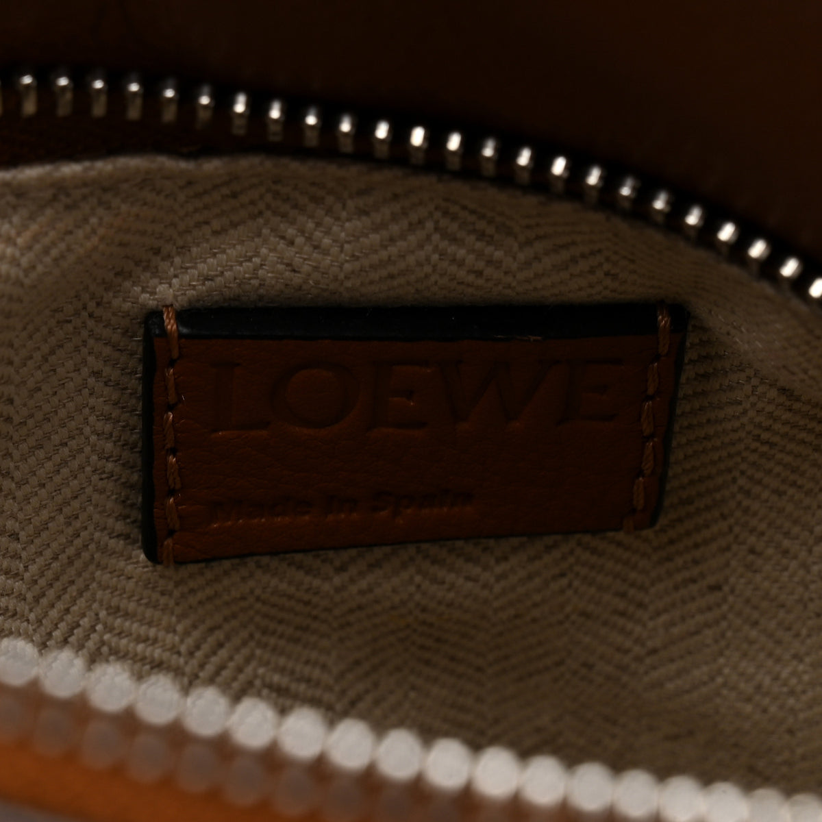 Loewe Grained Calfskin Small Puzzle Bag Tan 6 of 9