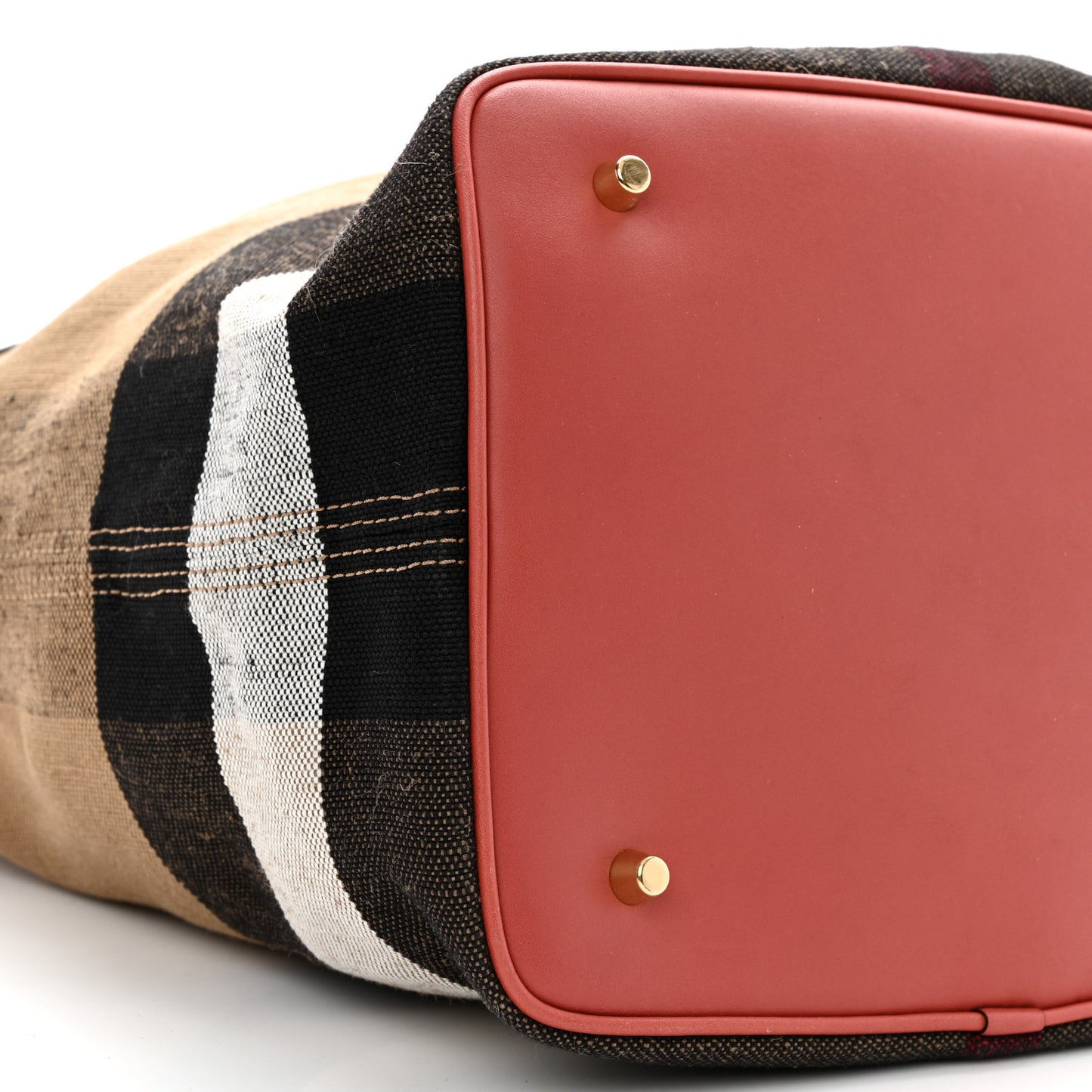 Canvas Mega Check Medium Ashby Tassel Hobo Cinnamon Red