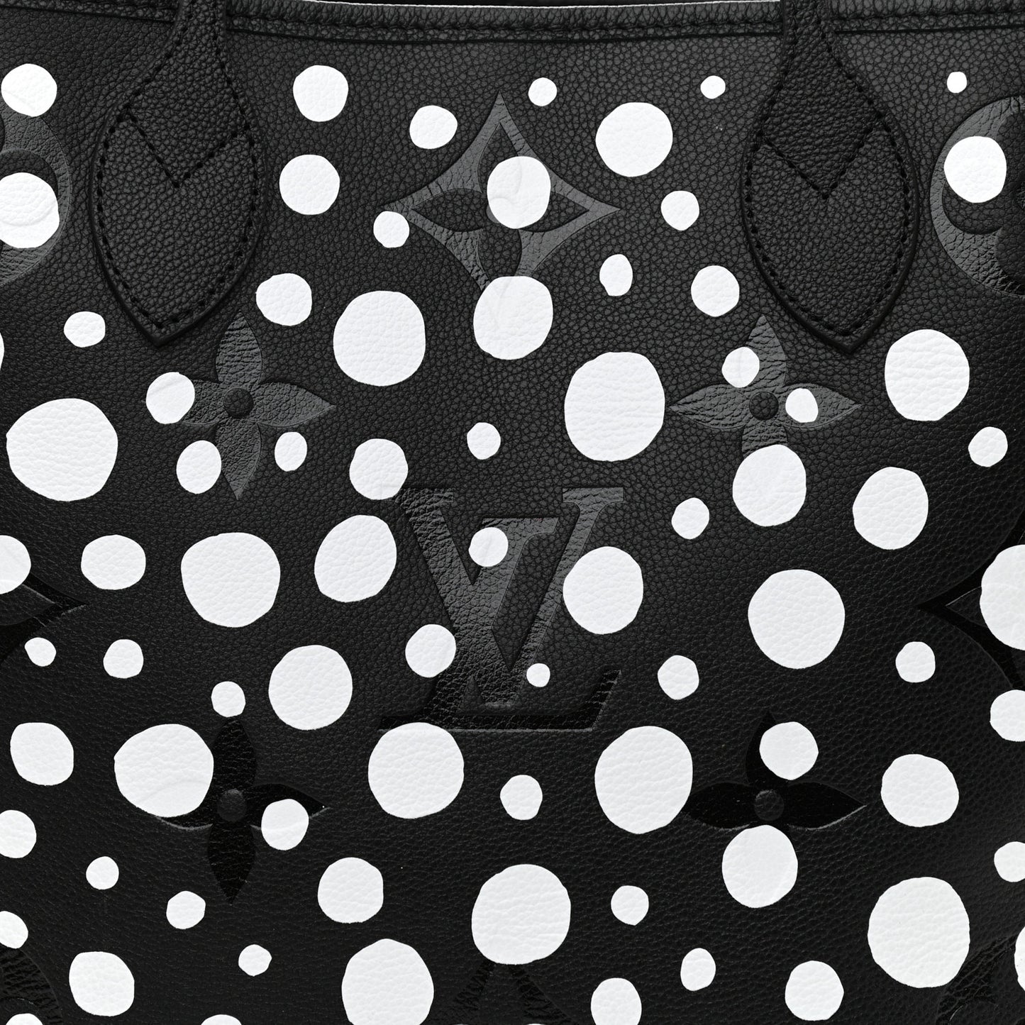 LV X YK Empreinte Neverfull MM Black White
