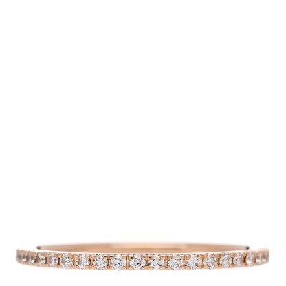 Van Cleef & Arpels 18K Rose Gold Diamond 1.25mm Felicite Wedding Band Ring 53 6.5 3 of 5