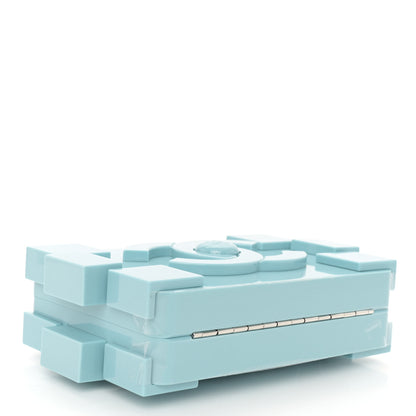 Chanel Plexiglass Boy Brick Lego Clutch Light Blue 5 of 12