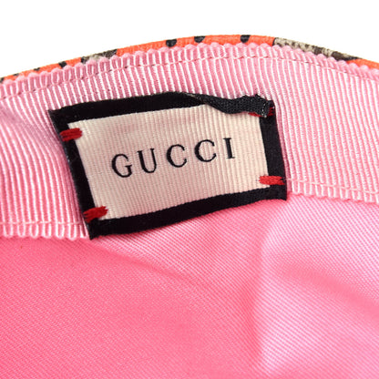 Gucci GG Supreme Monogram Strawberry Baseball Hat L Beige 8 of 10