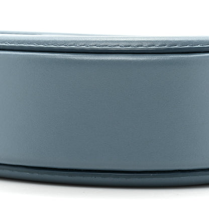 Celine Smooth Calfskin Cuir Triomphe Oval Bag Denim 7 of 8