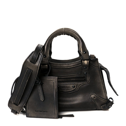Balenciaga Used Calfskin Black Hardware Mini Neo Classic City Black 1 of 11