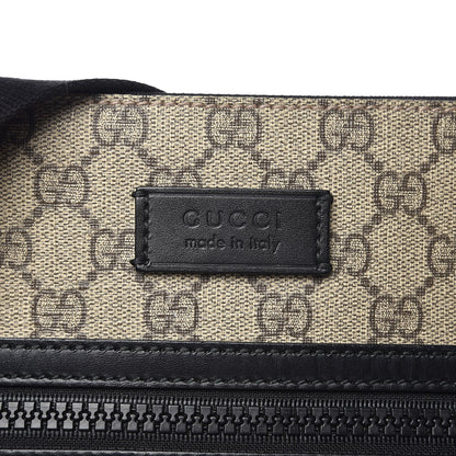 Gucci GG Supreme Monogram Flat Messenger Bag Black 8 of 8