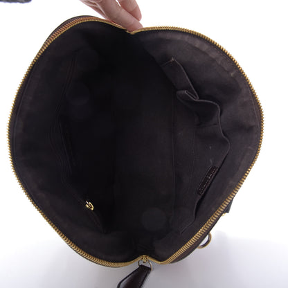 Burberry Haymarket Check Small Orchard Bowling Bag Chocolate 5 of 11