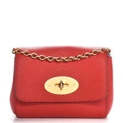 Mulberry Classic Grain Calfskin Mini Lily Fiery Red 1 of 7