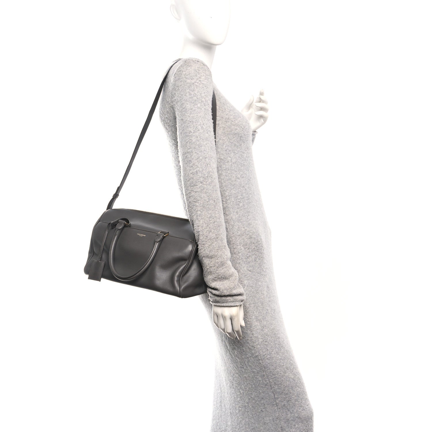 Saint Laurent Calfskin Classic Duffle 6 Earth 3 of 19