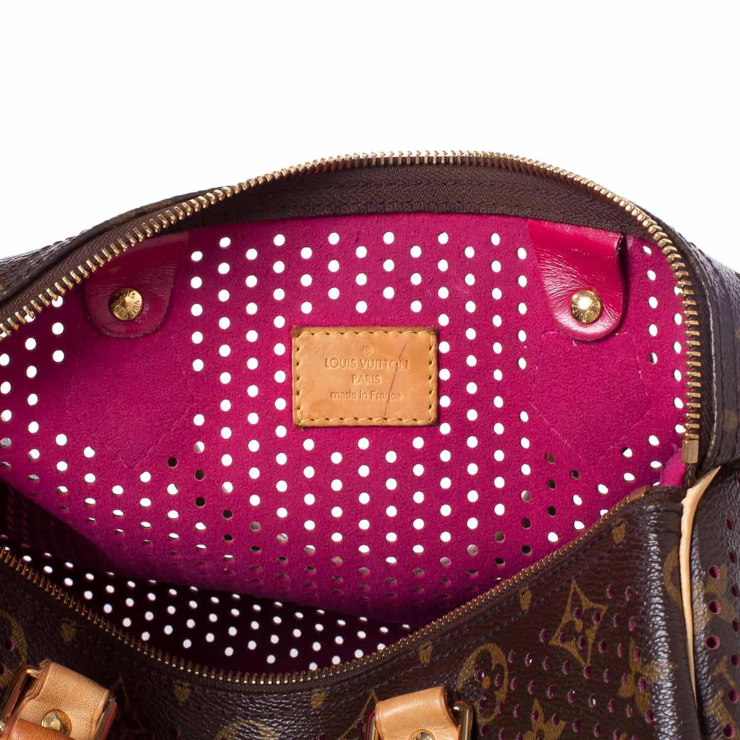 Louis Vuitton Monogram Perforated Speedy 30 Fuchsia 7 of 8